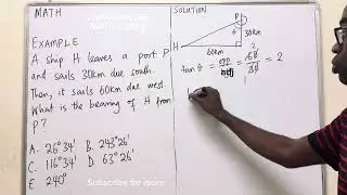 Bearing -JAMB Past Question #foryou #viral #jamb #waec #neco #fyp #fypシ #foryoupage #exan #mathtutor