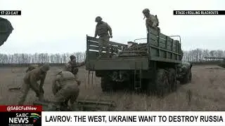 Russia's Sergei Lavrov accuses Ukraine and the West of seeking to destroy his country