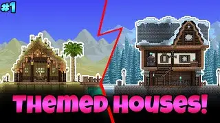 Terraria Biome Themed Houses || Desert + Snow!
