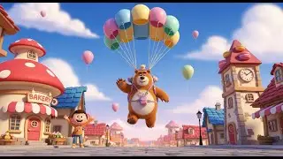 The Bear Who Loved Balloons 🐻🎈 | Fun Kids Song | Silly Nursery Rhyme for Toddlers
