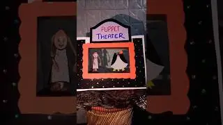 Make a puppet Theater 🎭🎭 from cardboard box #sp craft and painting channel ✨💡
