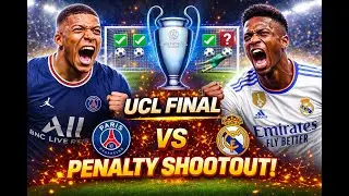 UCL FINAL PENALTY SHOOTOUT 😱 | PSG vs Real Madrid | FIFA 23