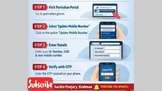 How to update mobile number in Driving licence  ಮೊಬೈಲ್ ನಂಬರ್ DL ನಲ್ಲಿ update ಮಾಡುವ ವಿಧಾನ.