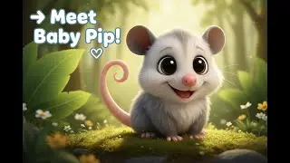 Meet Pip the Baby Opossum 🐾 | Cute Animal Story for Kids | Little Pip Stories
