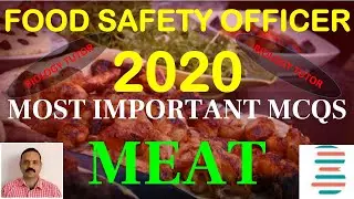 FOOD SAFETY OFFICER - 2020 MCQs - MEAT - TOPIC WISE QUIZ - DAY - 9