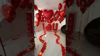 The perfect Valentine&rsquo;s surprise #valentinesdaydecor #hotelroomdecor #romanticsetup #miamidecor