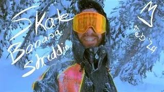 Skate Banana Shredding Fresh Pow February 2024 @mammothmountain @LibTech @volcom @ikonpass