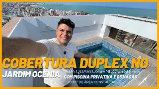 COBERTURA duplex no Jardim Ocenia em João Pessoa como você nunca viu, 04 quartos sendo 03 suítes.