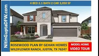 Justin New Home Tours | Model Home Tour | Wildflower Ranch Rosewood Plan By Gehan Homes