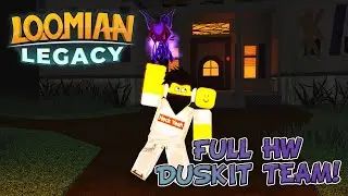 FULL SKELETON DUSKIT TEAM! - Loomian Legacy PVP