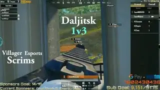 TeamIND Daljitsk 1v3 | Entity Gaming 16 kills | Villager eSports Scrims Hosted by Sparki Gaming