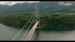 Hardanger bridge Norway. 4k #4k #4kvideo
