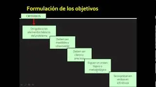 Objetivos de la investigación y formulación de la hipótesis.