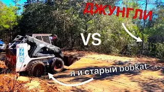Купил старый Bobcat чтобы расчистить свой участок в США