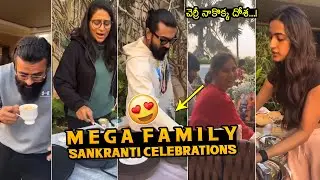 Mega Family Sankranti Celebrations | Chiranjeevi | Ram Charan | Vaishanv Tej | Upasana