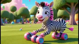 Zoomie Zebra&rsquo;s Roller Skate Party | Fun Roller Skating Song for Kids | Dance Adventure Rhyme
