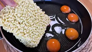You'll be 100% surprised by this egg noodle dish! Simple breakfast - Mom's secret recipe!