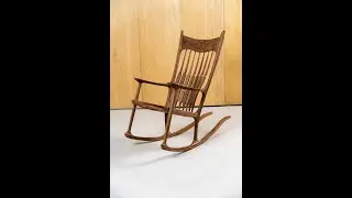 Maloof rocking chair for relaxing in the sun