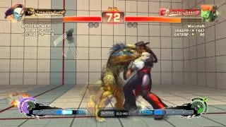SSFIV AE - Br OVERPOWER (Vega) vs WaruitoN (Blanka) Ranked Match