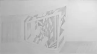 Abstrakt 3D, zeichnen im Zeitraffer 03 (Abstract 3D, drawing in fast motion)