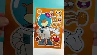 SpongeBob SquarePants DIY Make a Face Stickers #spongebobsquarepants