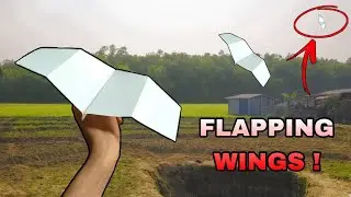BEST Bat Paper Airplane that Flaps and Flies REALLY Well!!! - Ghost Bat