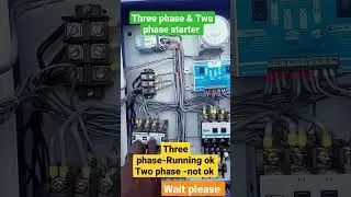 two phase to three phase starter problems