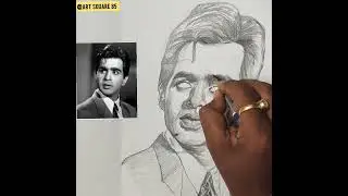 I fail to captured the emotion of Dilip Kumar Sahab //portrait Drawing #artsquare85 