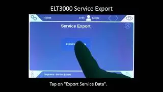 ELT3000 Battery Leak Detector - How to Export Service Data