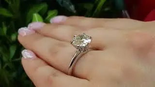 Tiffany & Co. 2.71 ct G/VS2 Triple Excellent Solitaire Platinum Ring.
