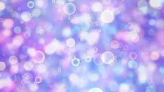 Mesmerizing Purple and Blue Moving Bubbles with Bokeh | HD Video Background Effects