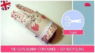 Easter DIY Ideas: The cute BUNNY CONTAINER: How to recycle a coffee container
