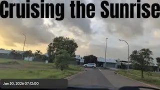 Dash Cam Cruising Zuccoli, Darwin Australia- Sunrise Drive 30/01/2026