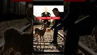 Man Saves Baby Deer From Train 😱 | Heartwarming Animal Rescue Story #DeerRescue  #Heartwarming
