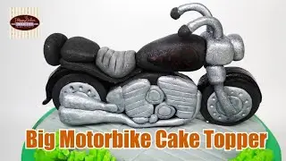 Big Motorbike Cake Topper using Fondant | A Decorating Tutorial