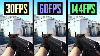 Counter Strike 2 | 15FPS vs. 30FPS vs. 60FPS vs. 144FPS | USAGE CPU GPU RAM
