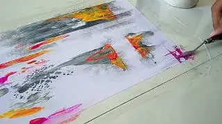 Dripping Silence: A Journey Through Fire, Smoke & Form | Abstract Expressionism