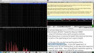 Securing encrypting PRIVATE TEXT MESSAGES into infrasonic sound waves using the BPSK31 digital mode