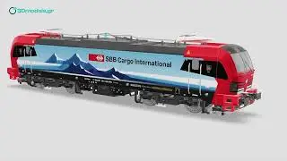3D Model - Siemens Vectron Engine SBB Cargo
