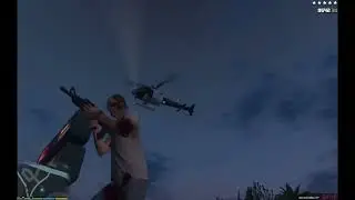 GTA V Maze Bank Arena Shootout + Five Stars Wanted Level Escape