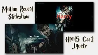 Motion Reveal Slideshow Responsive Html5 CSS3 & Jquery 2019 Pattern