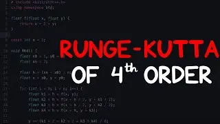 5.3.1 Runge-Kutta of 4th Order Implementation | Coding Tutorial | Number Methods