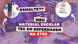 ETEC Meus Materiais Tecnico em Enfermagem + Por Que Esmaltes? | By Amanda Oliveira