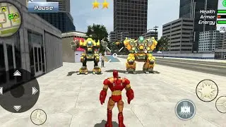 Iron Rope Hero Ninja Gangster City Battle 3D - Best Android GamePlay HD