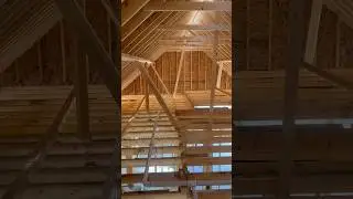 Attic Bracing #construction #framing #rafters