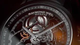 Raymond Weil Skeleton Freelancer Timepiece at Maddaloni Jewelers Long Island