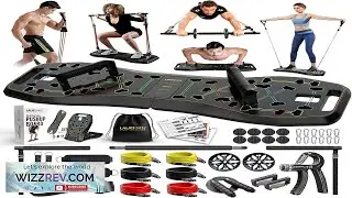 LALAHIGH Portable Home Gym System: Large Compact Push Up Board Pilates Bar Review