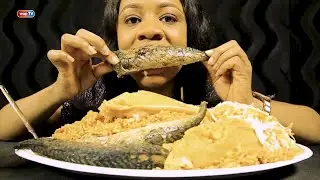 Watch Ebubae Eat Jollof Rice, Coleslaw, MoiMoi, and Spicy Titus Fish -  ASMR | (No Talking)