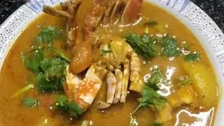 Tasty crab curry at home 🦀 