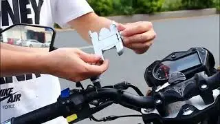 Phone Holder Side Mirror Motorcycle Universal Solid Navigation Aluminum Alloy